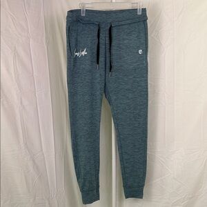 Born Primitve x Barbella collab blue heathered joggers size medium